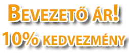 10% bevezető kedvezmény