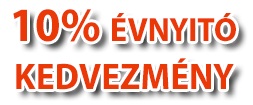 5% évnyitó kedvezmény